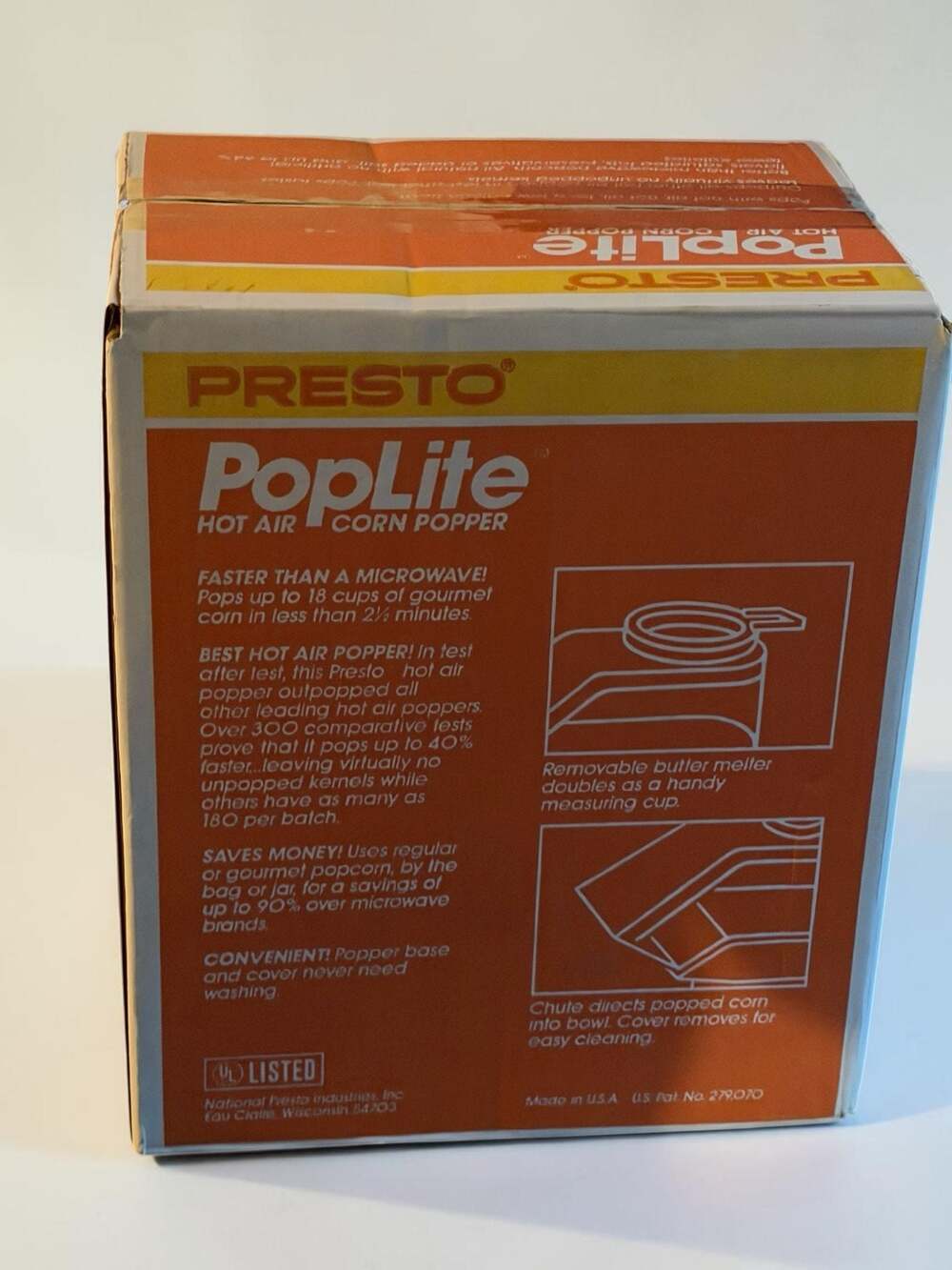 Presto PopLite Hot Air Corn Popper Vintage Model 04820 - Picture 2 of 2